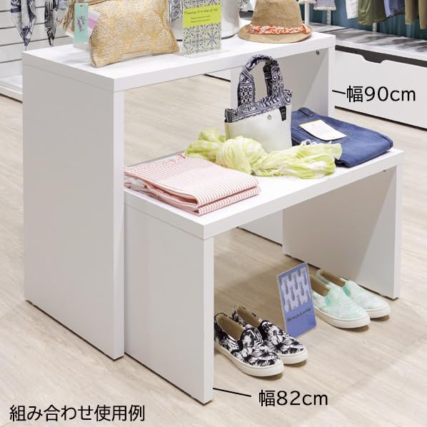 テーブル/コの字/ホワイト Amazon.co.jp: 木製 スリム コの字テーブル ホワイト 幅82×奥行
